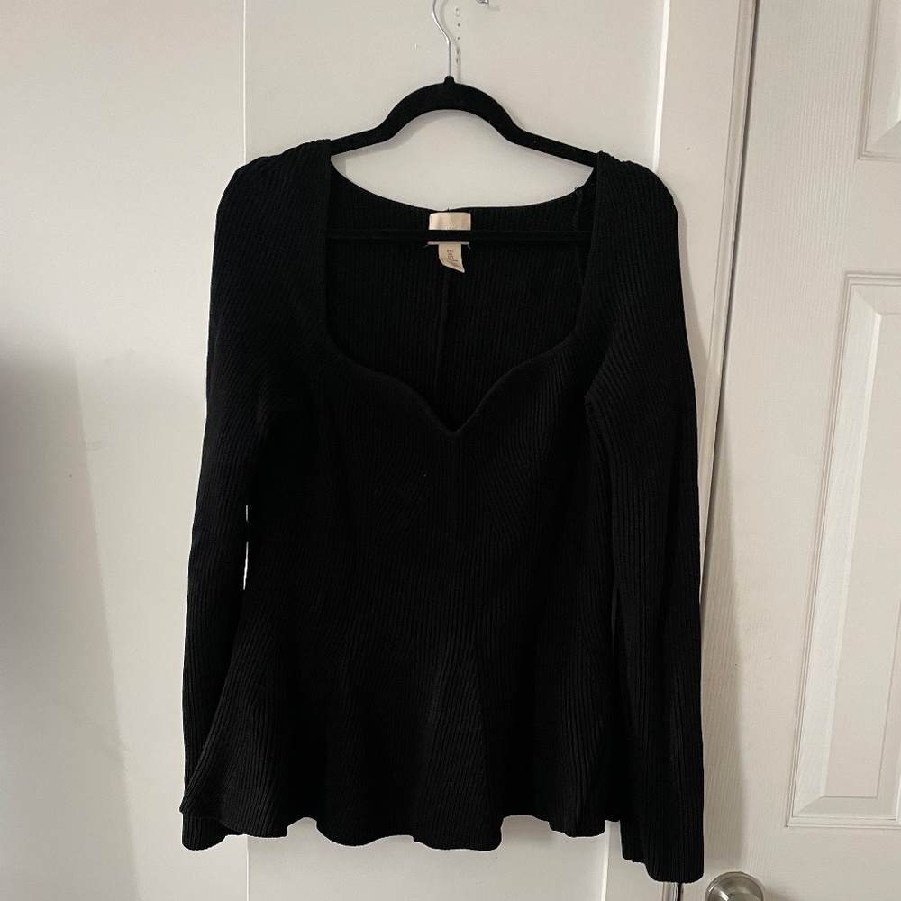 H&M peplum sweater